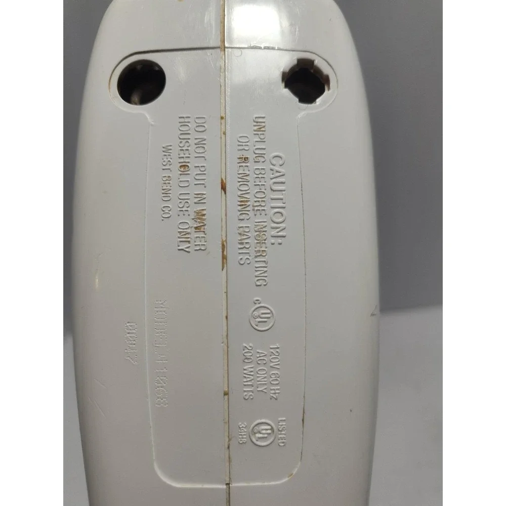 Vtg West Bend 8 speed Electric Hand Mixer 41068 Made In USA Tested